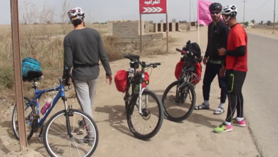 صورة دراجات هوائية في طريق إحياء مراسيم زيارة الاربعين 